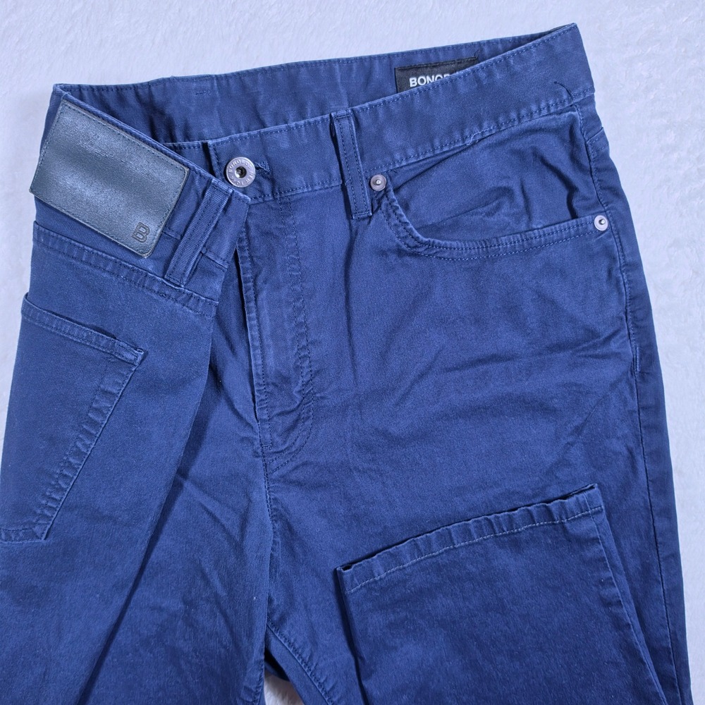Bonobos Slim Men 34/28(25) Navy Blue Stretch Chino Pants BDB11423S-1220B